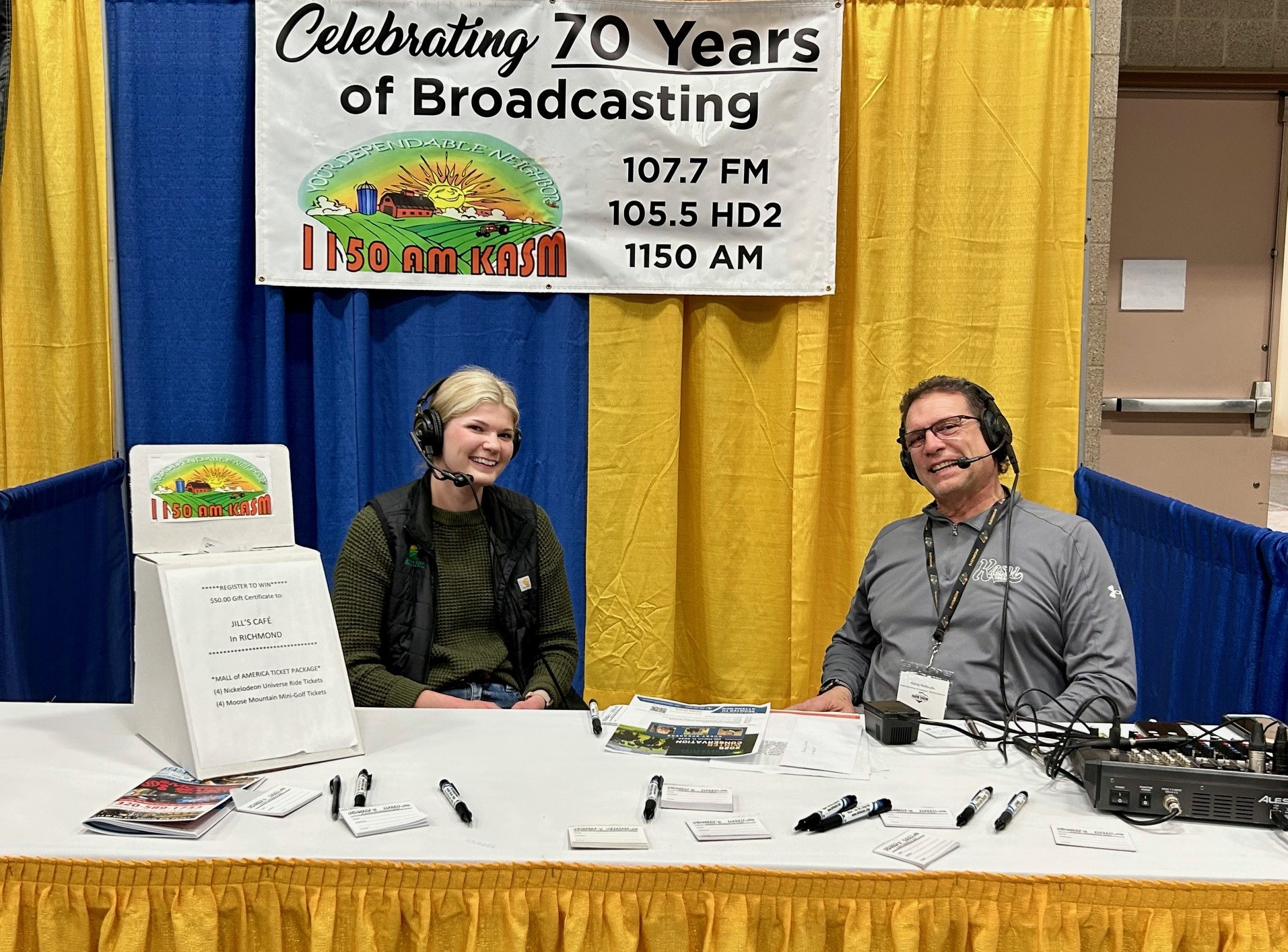 Carolyn Remer, Conservation Agronomist at Centra Sota Cooperative, on-air with KASM radio