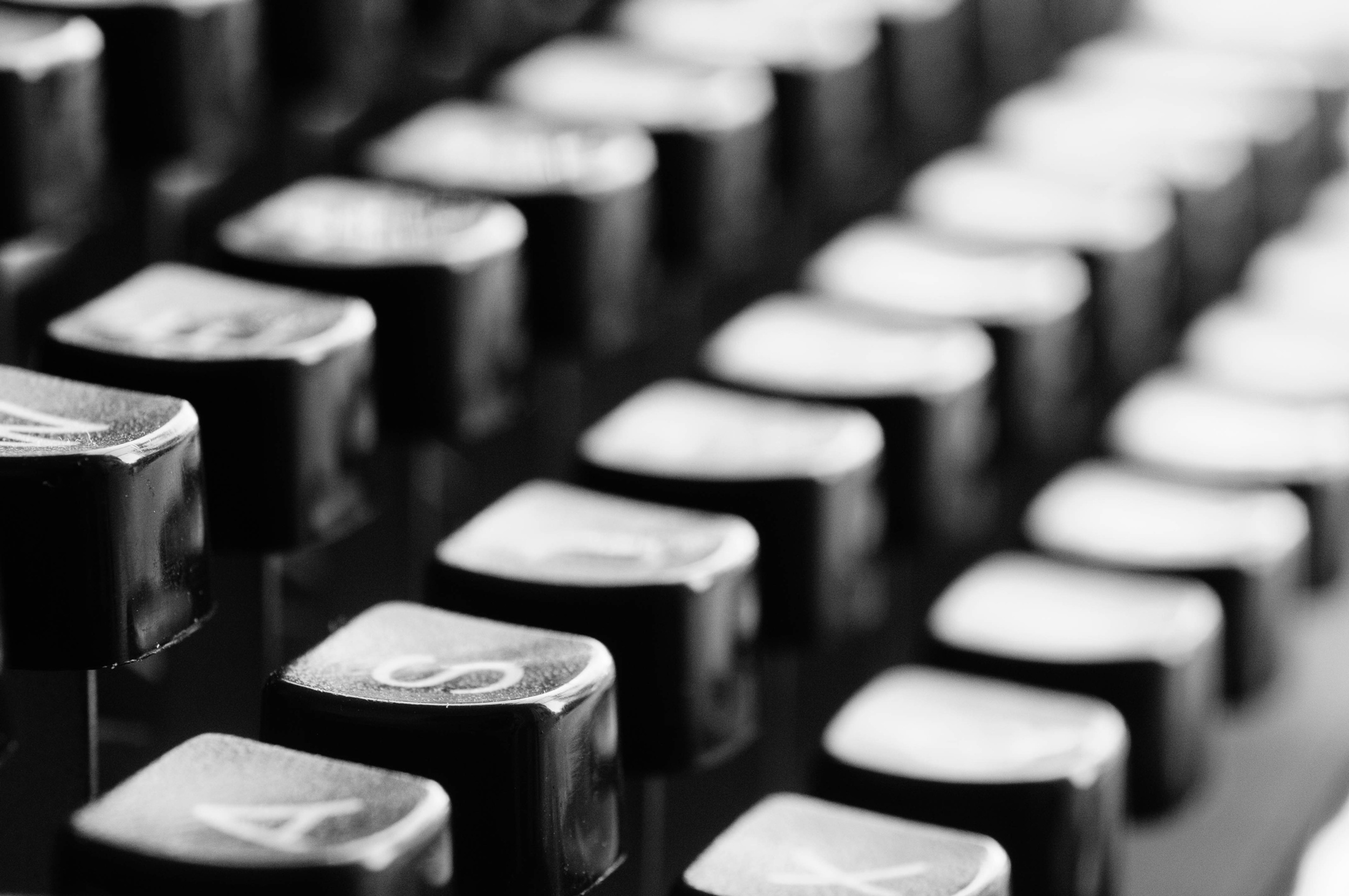 Keyboard keys close up