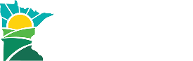 Centra Sota Cooperative logo showing a sun and green fields inside the outline of the state of Minnesota.
